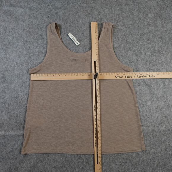 Madewell Top Womens Small NWT Eastover Tank Ribbed Tan Brown Basic Casual Knit - Picture 8 of 11